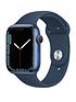  image of apple-watch-series-7-gps-cellular-45mm-blue-aluminium-case-with-abyss-blue-sport-band