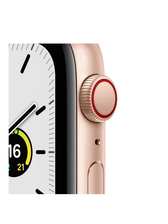 stillFront image of apple-watch-se-gps-cellular-44mm-gold-aluminium-case-with-starlight-sport-band