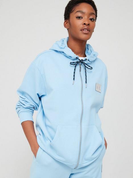 armani-exchange-organic-cotton-zip-through-hoodie-blue