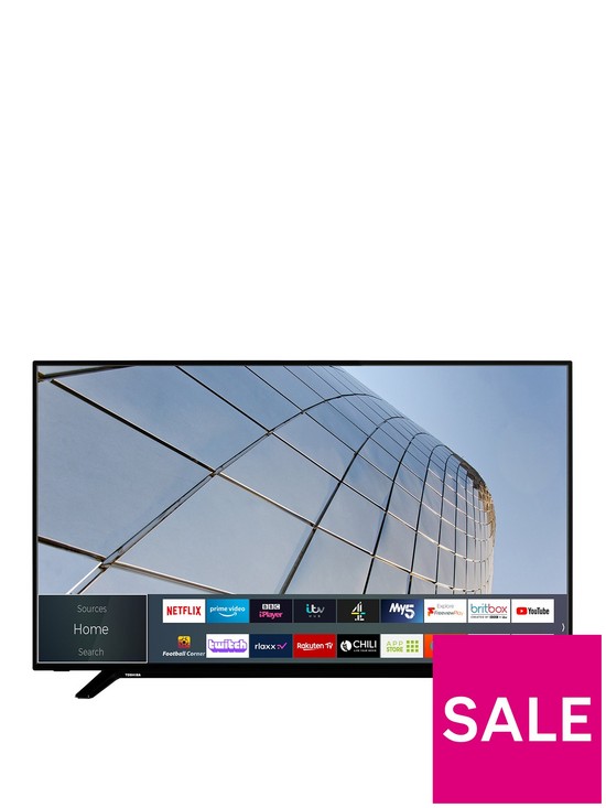 front image of toshiba-55ul2163dbc-55-inch-4k-ultra-hd-hdr-freeview-play-smart-tv-black