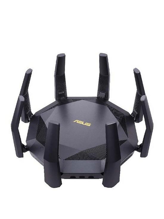 front image of asus-rt-ax89x-12-stream-ax6000-dual-band-wifi-6