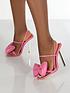  image of public-desire-dawn-bow-heeled-sandals-pink