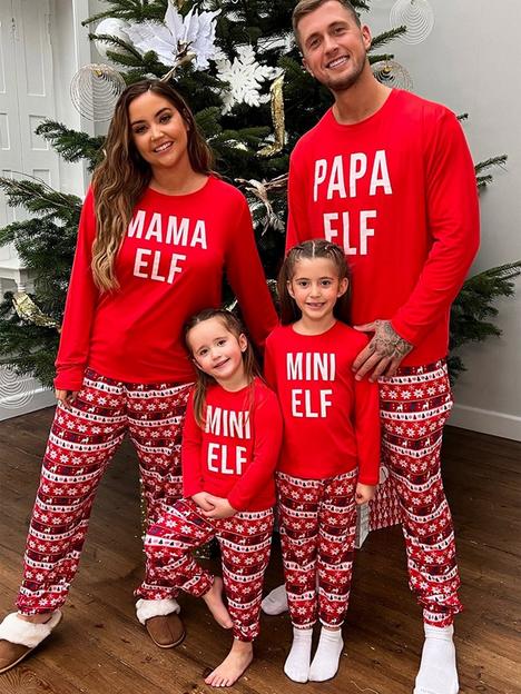 in-the-style-in-the-style-x-jac-jossa-family-christmasnbsppapa-elf-pj-setnbsp--red