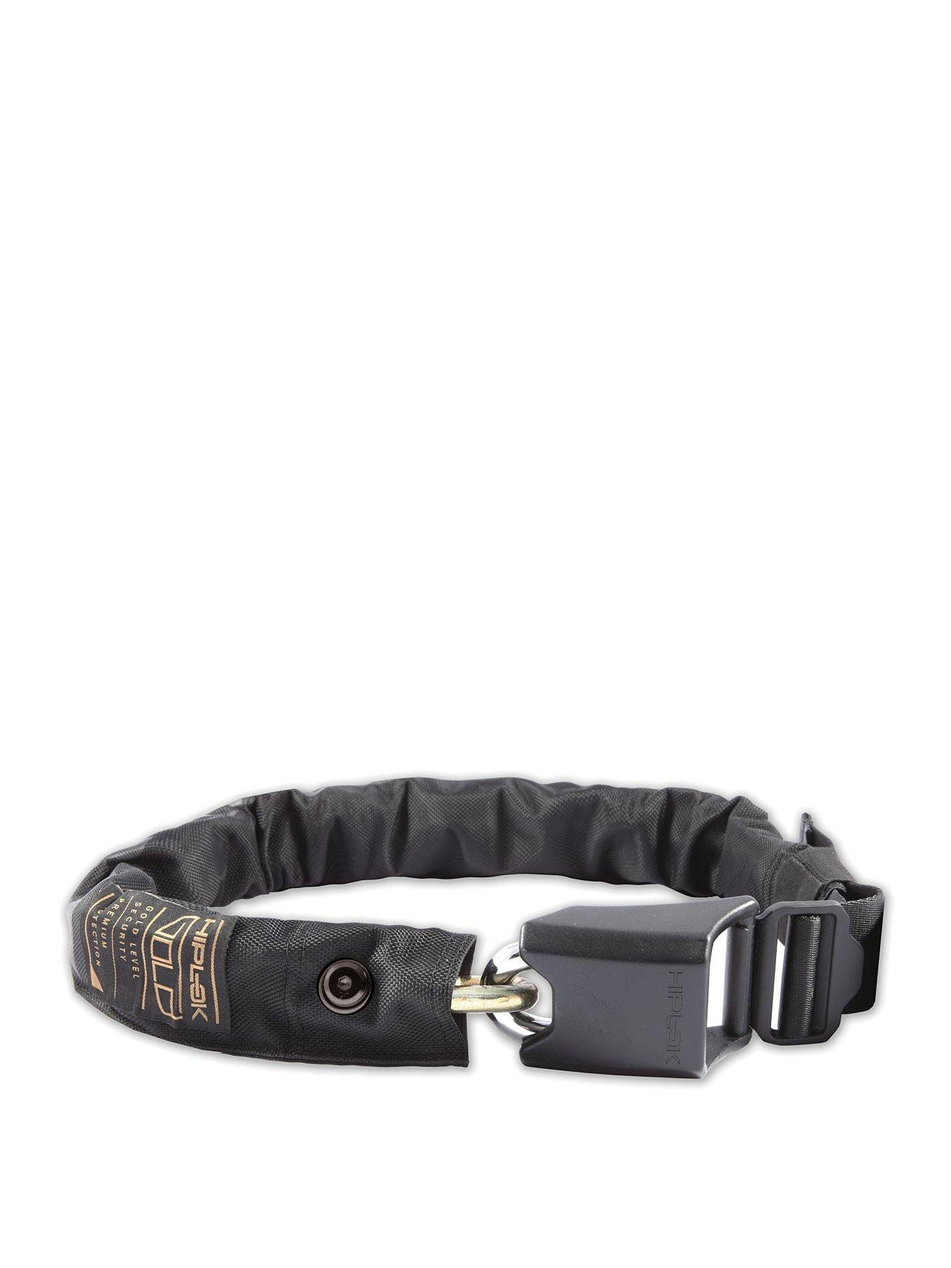 undefined Gold Wearable Cycle Chain Lock 10mm X 85cm - Waist 24-44 Inches (Gold Sold Secure) Black