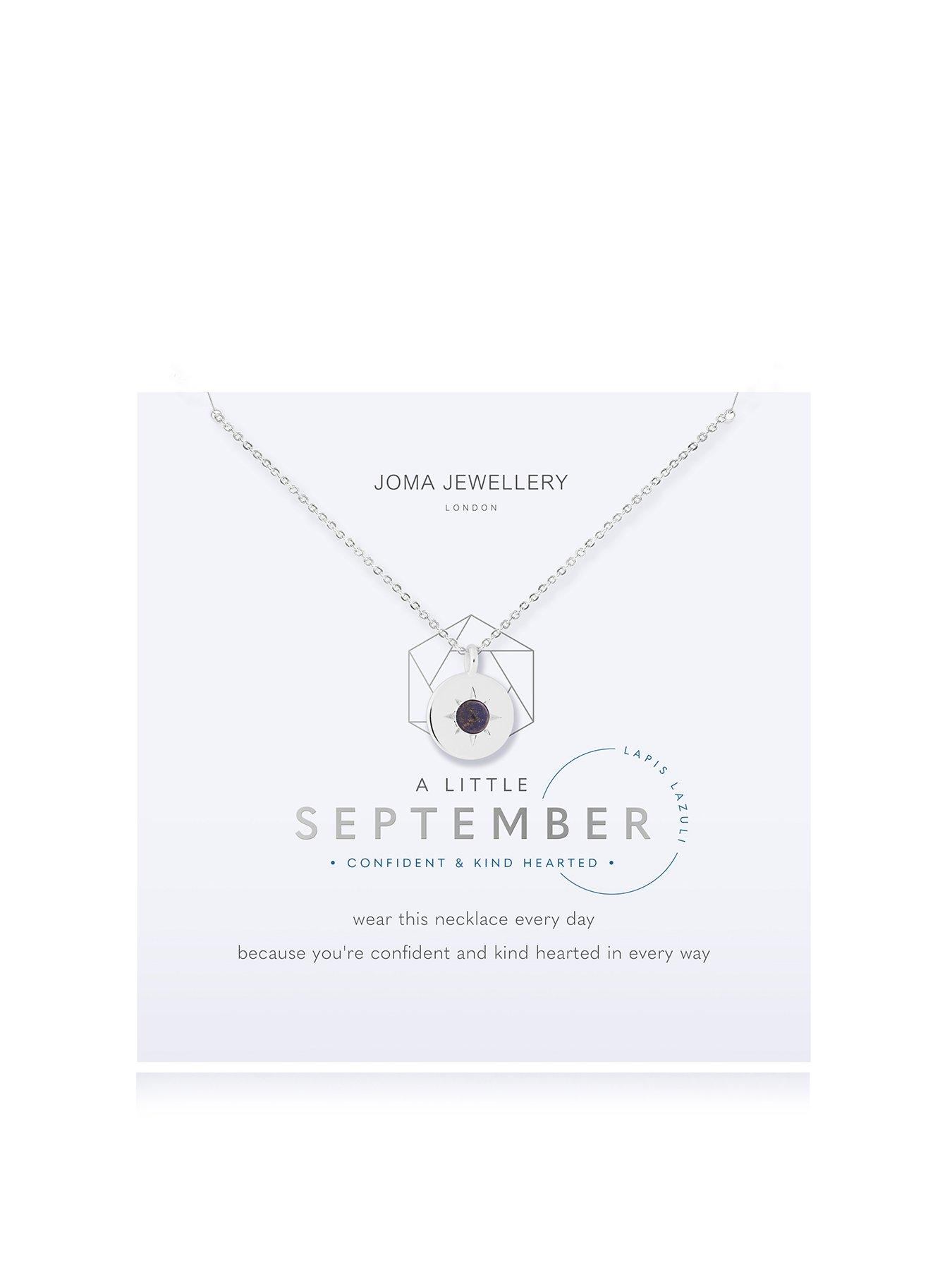 undefined A Little Birthstone Necklace In Silver Plating