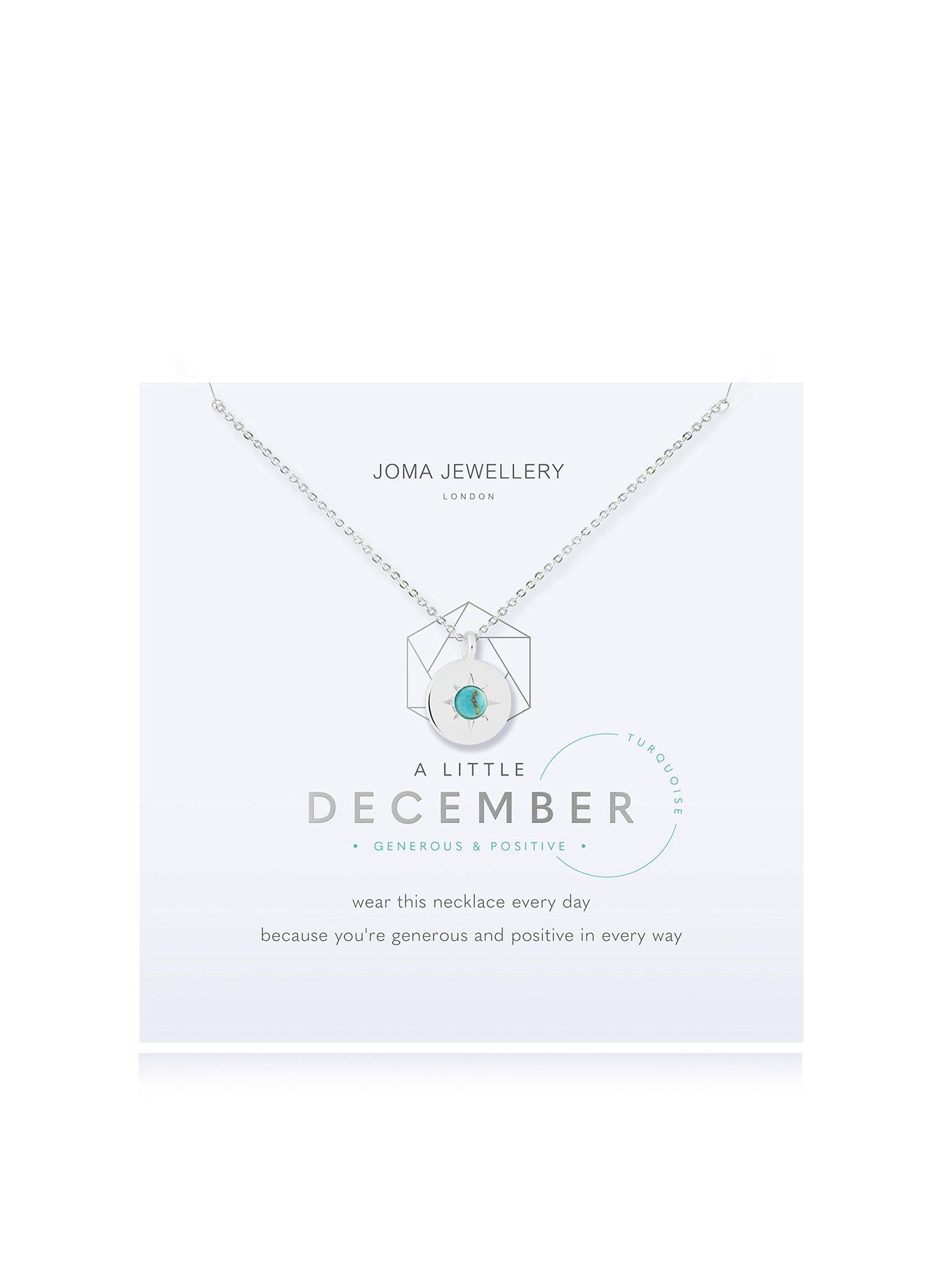 undefined A Little Birthstone Necklace In Silver Plating