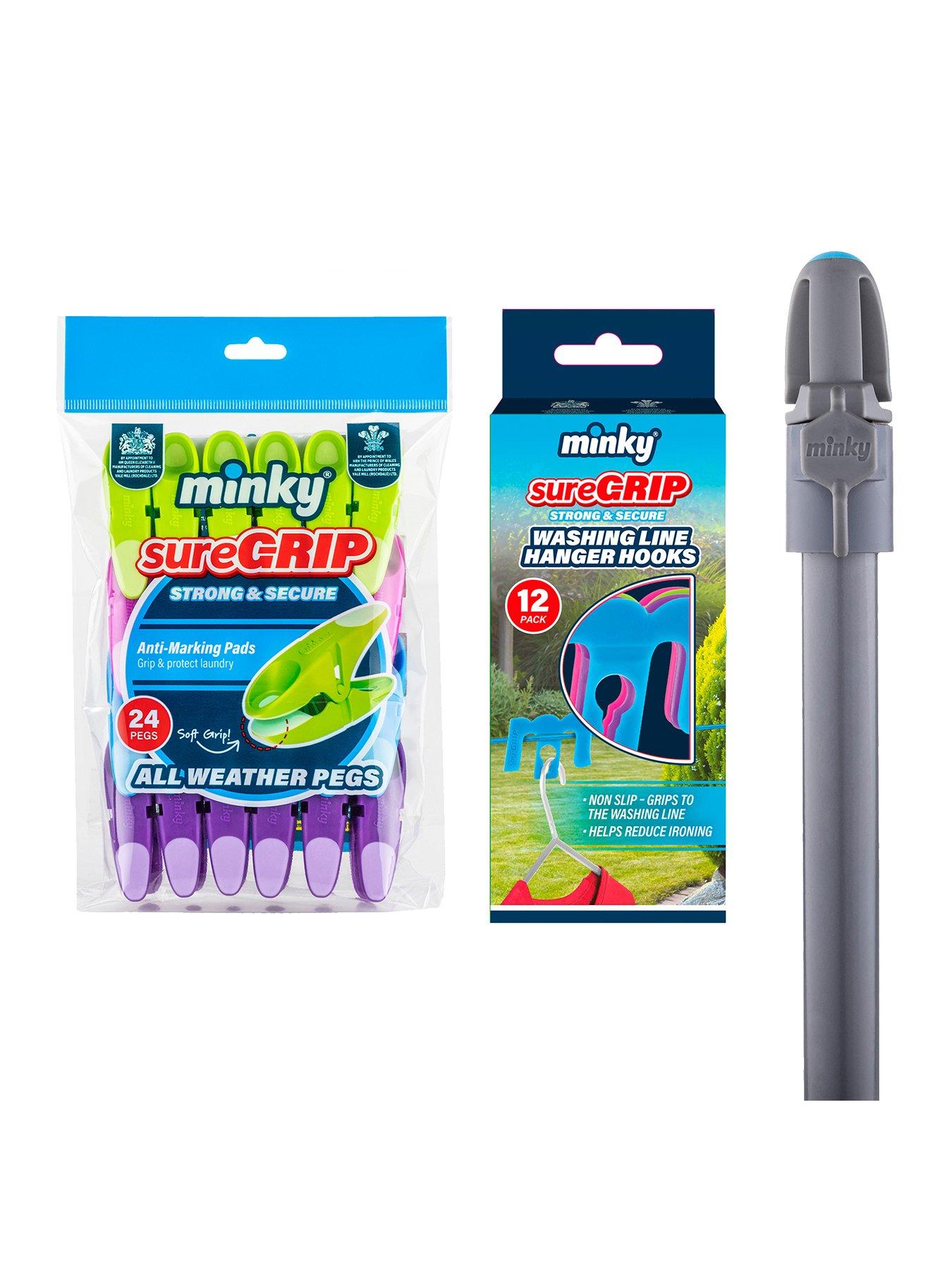 Minky Outdoor Bundle Including Hanger Hooks, Suregrip Pegs
