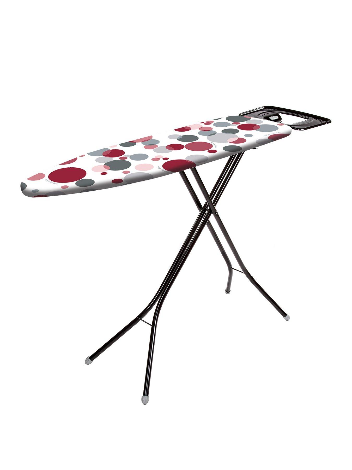 Product photograph of Minky Arial Ironing Board- Red Dots from very.co.uk