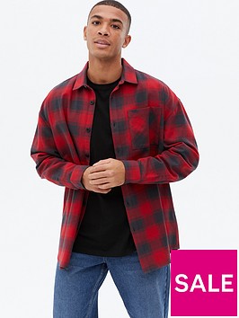 new-look-red-check-oversized-long-sleeve-shirt