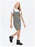  image of new-look-915-jersey-2-in-1nbspcheck-pinafore-dress