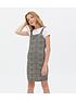  image of new-look-915-jersey-2-in-1nbspcheck-pinafore-dress