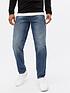  image of new-look-915-blue-mid-wash-straight-fit-jeans