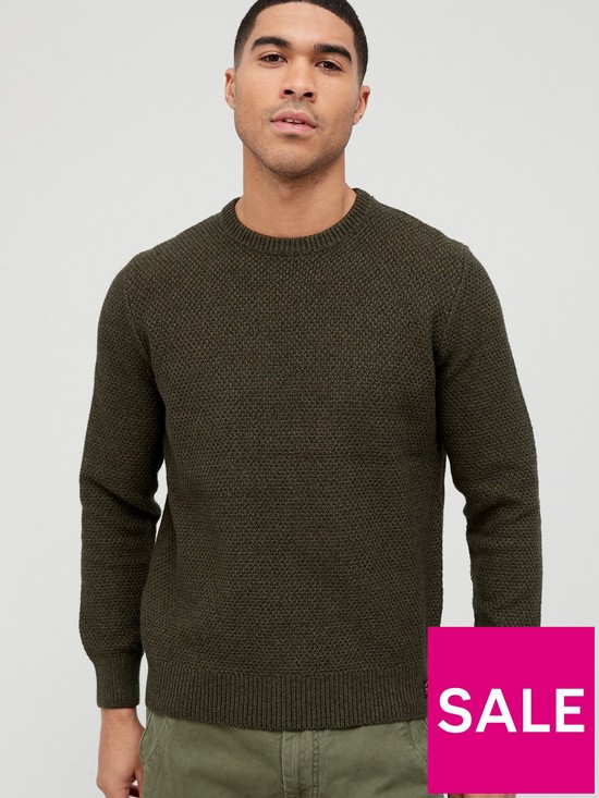 front image of superdry-crew-neck-sweat-black-greennbsp