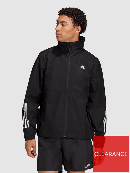 front image of adidas-sportswear-mens-bsc-3s-rr-jkt-black