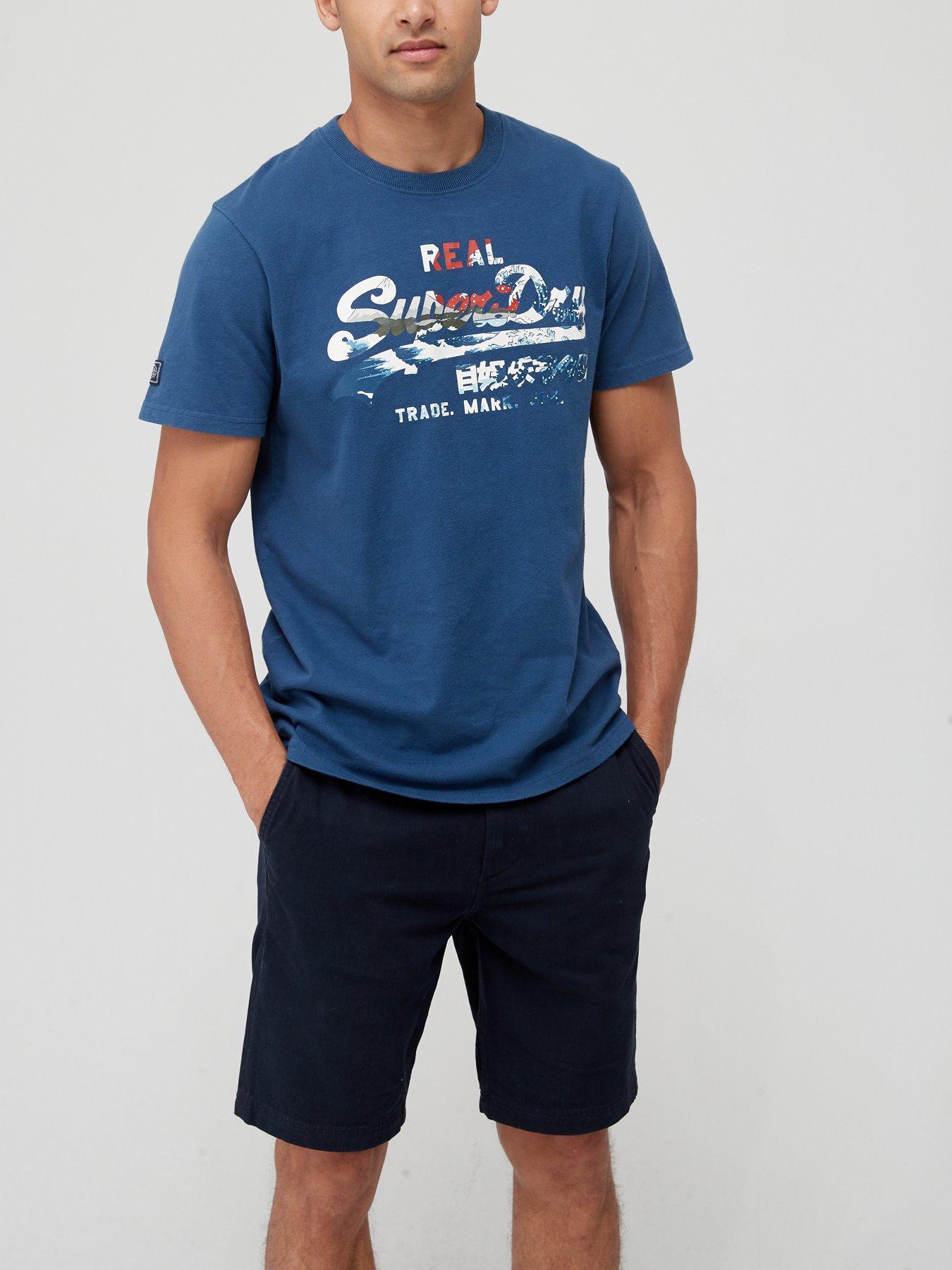 Men Vintage T-Shirt - Blue