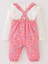  image of mini-v-by-very-baby-girls-rainbow-print-jersey-dungaree-set-pink