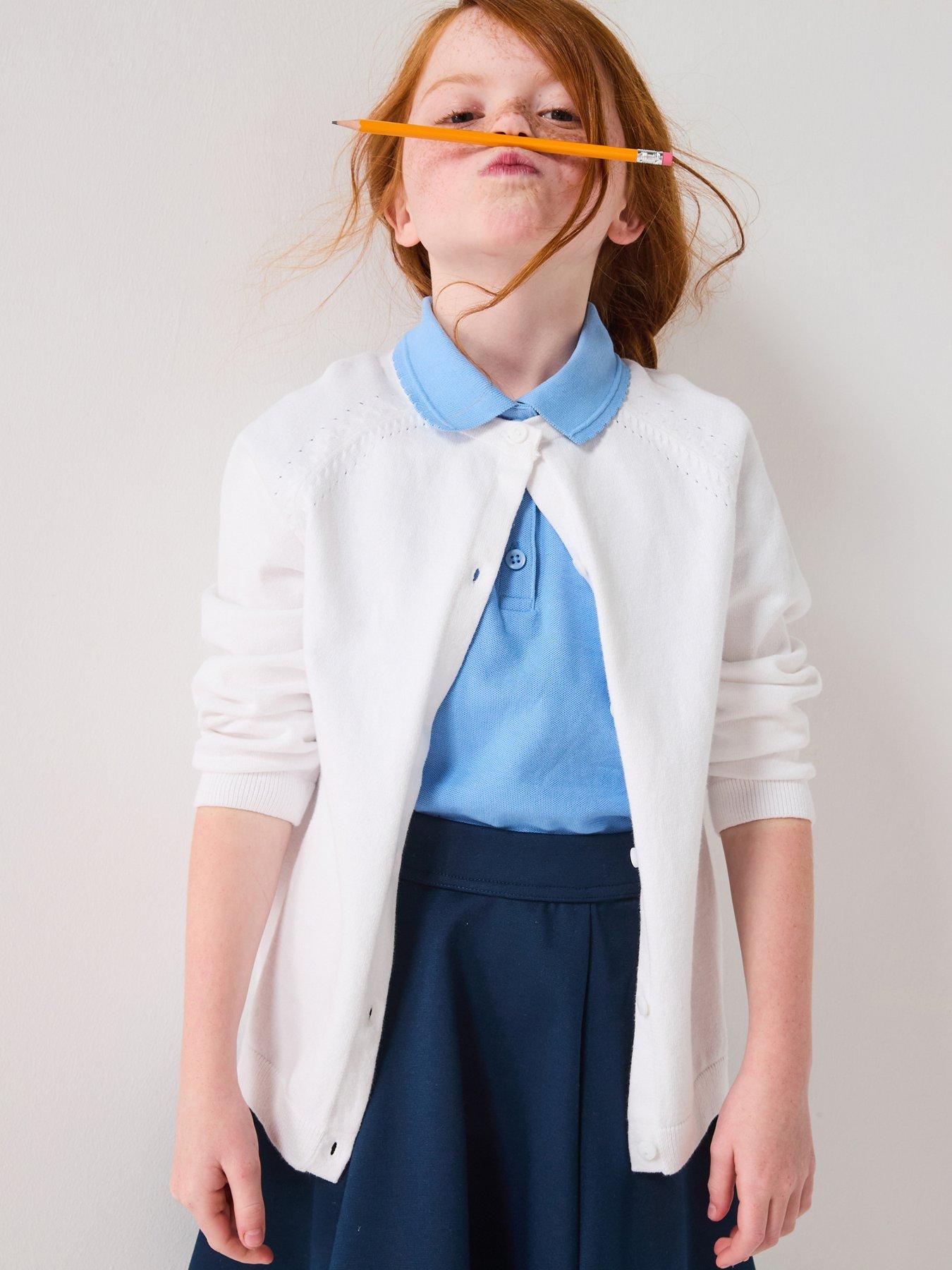 The Very Collection Girls 2 Pack Summer Cardi - White