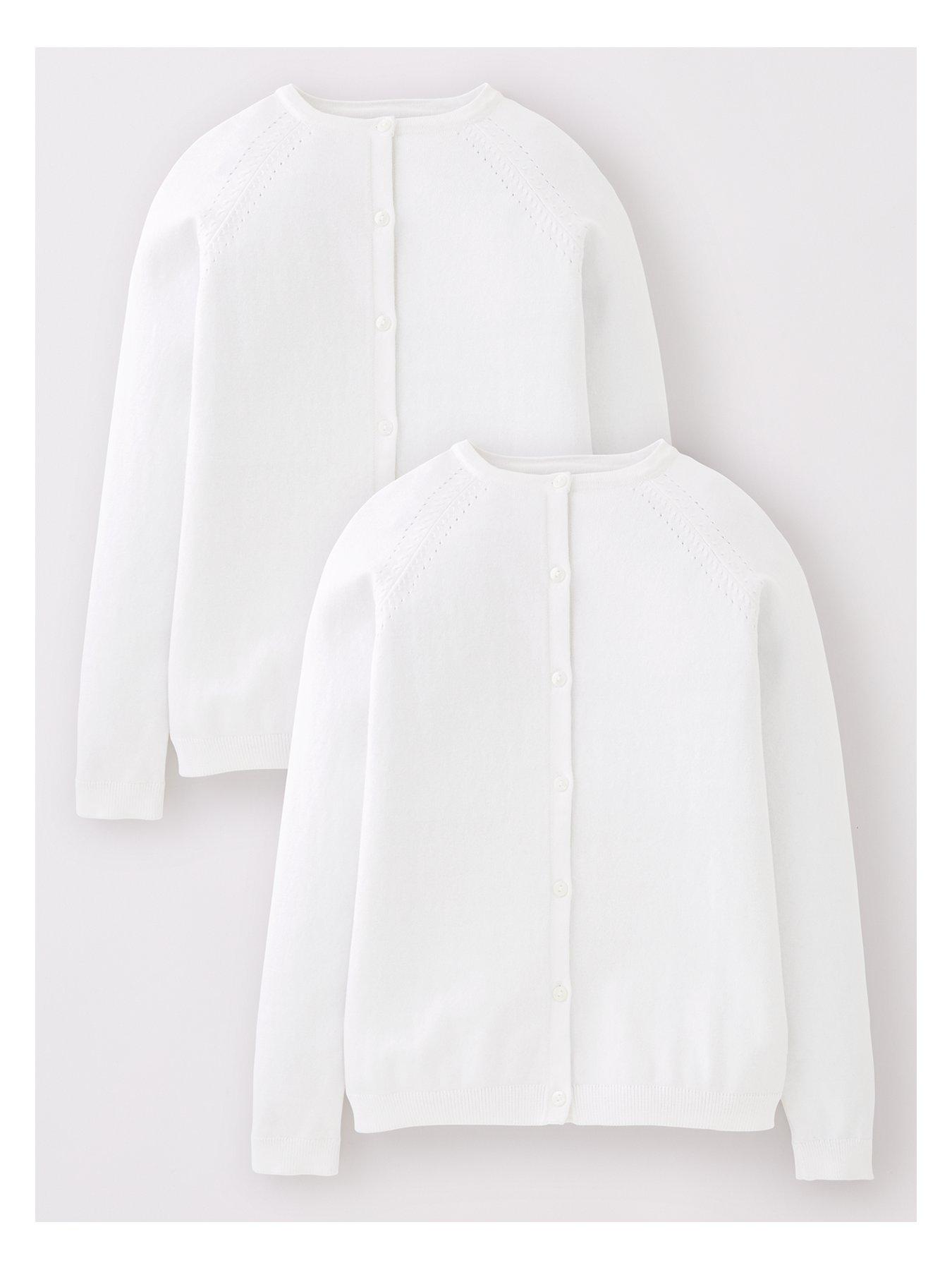 Image 2 of 6 of Everyday Girls 2 Pack Summer Cardi - White