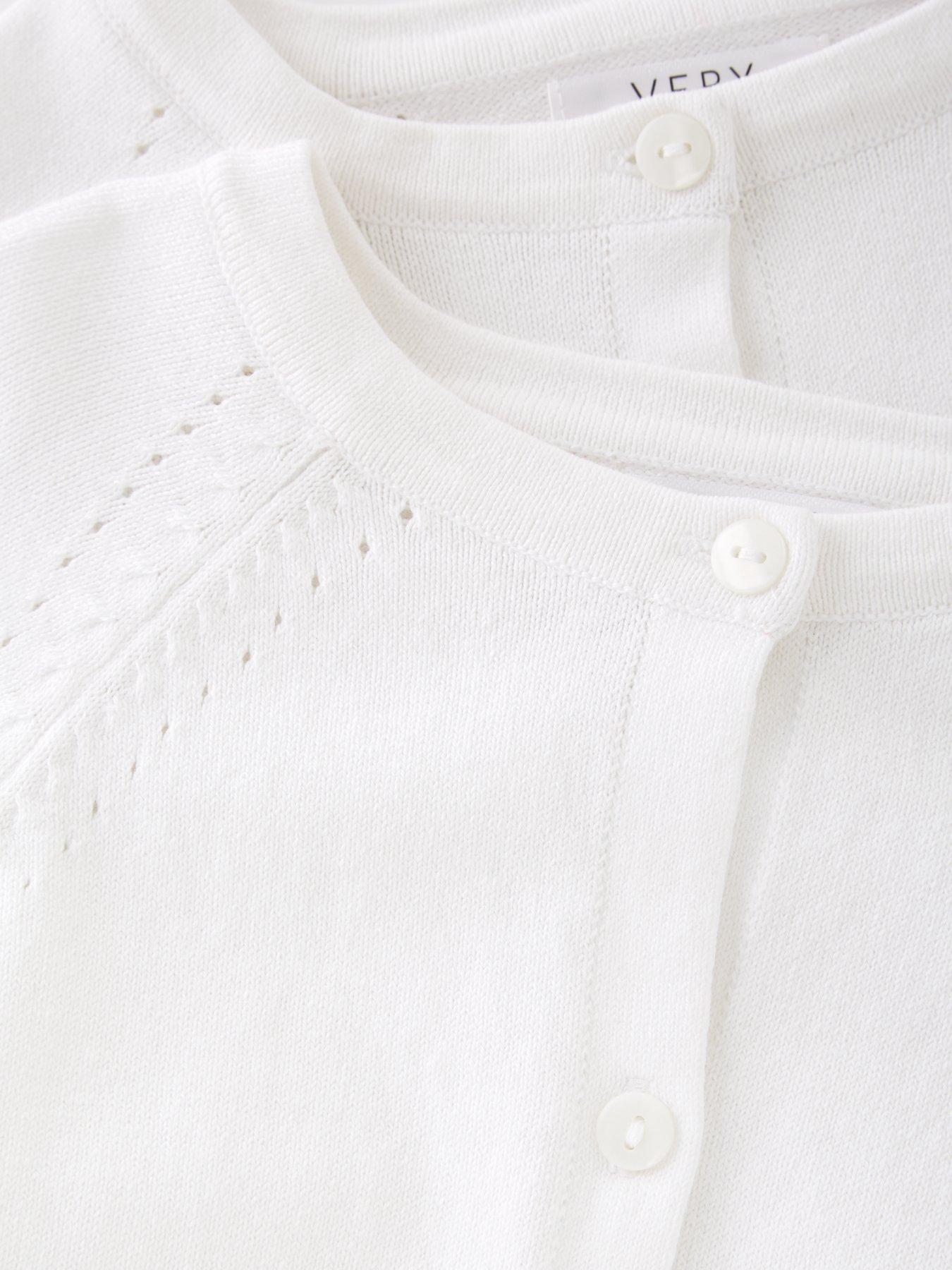Image 5 of 6 of Everyday Girls 2 Pack Summer Cardi - White