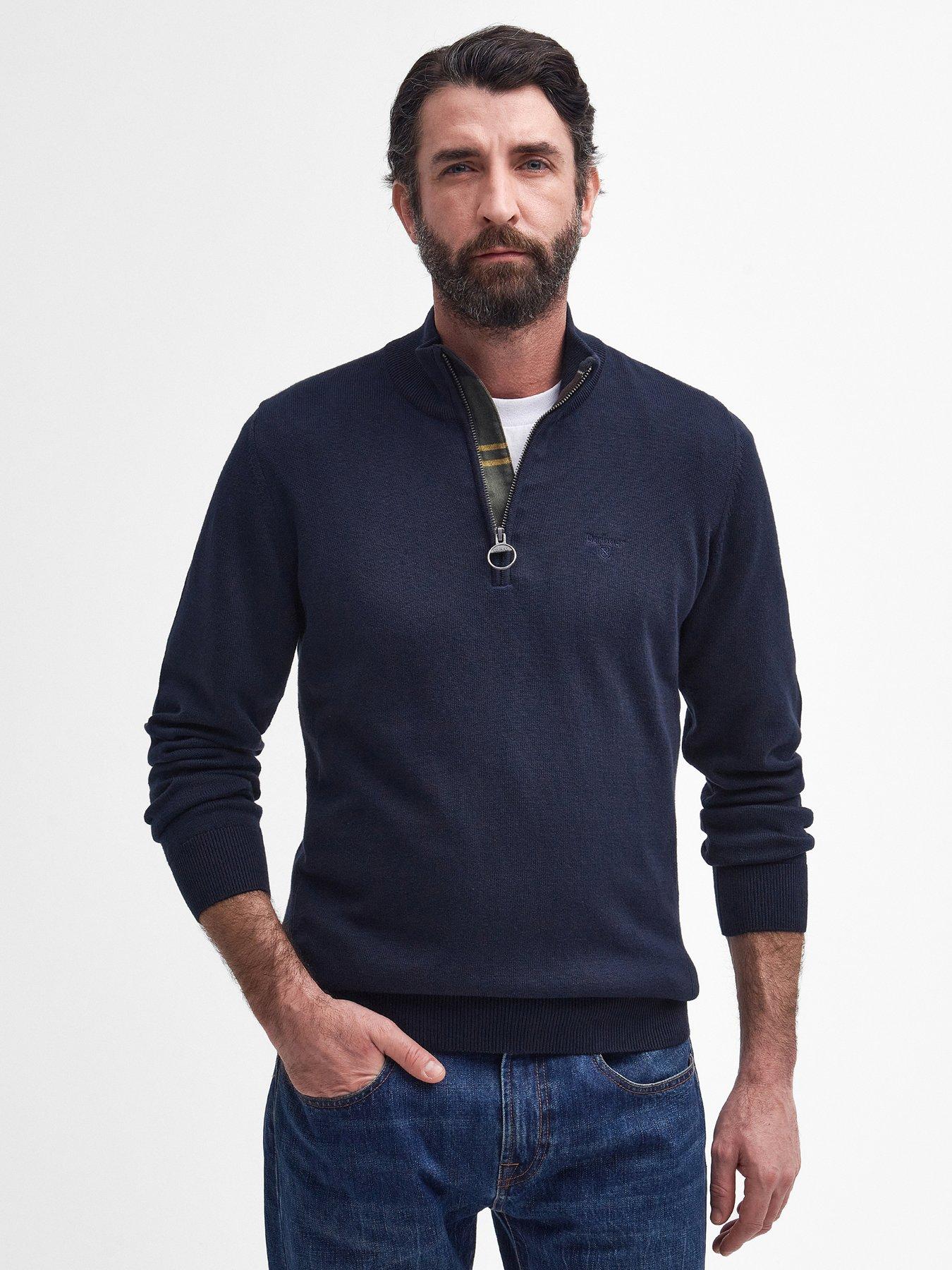 undefined Cotton Half Zip Jumper