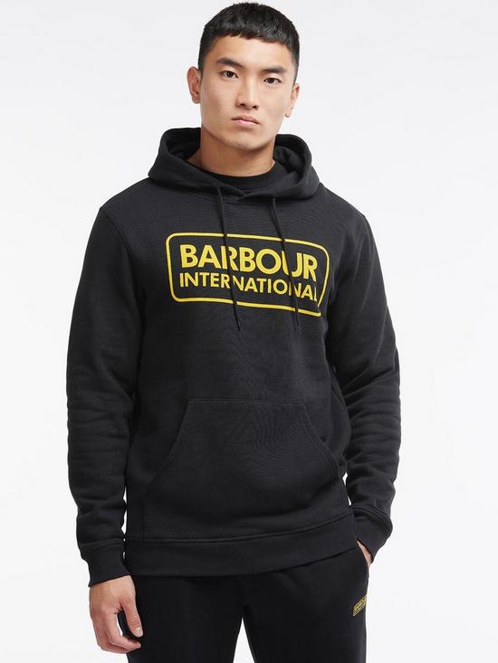 front image of barbour-international-overhead-hoodie