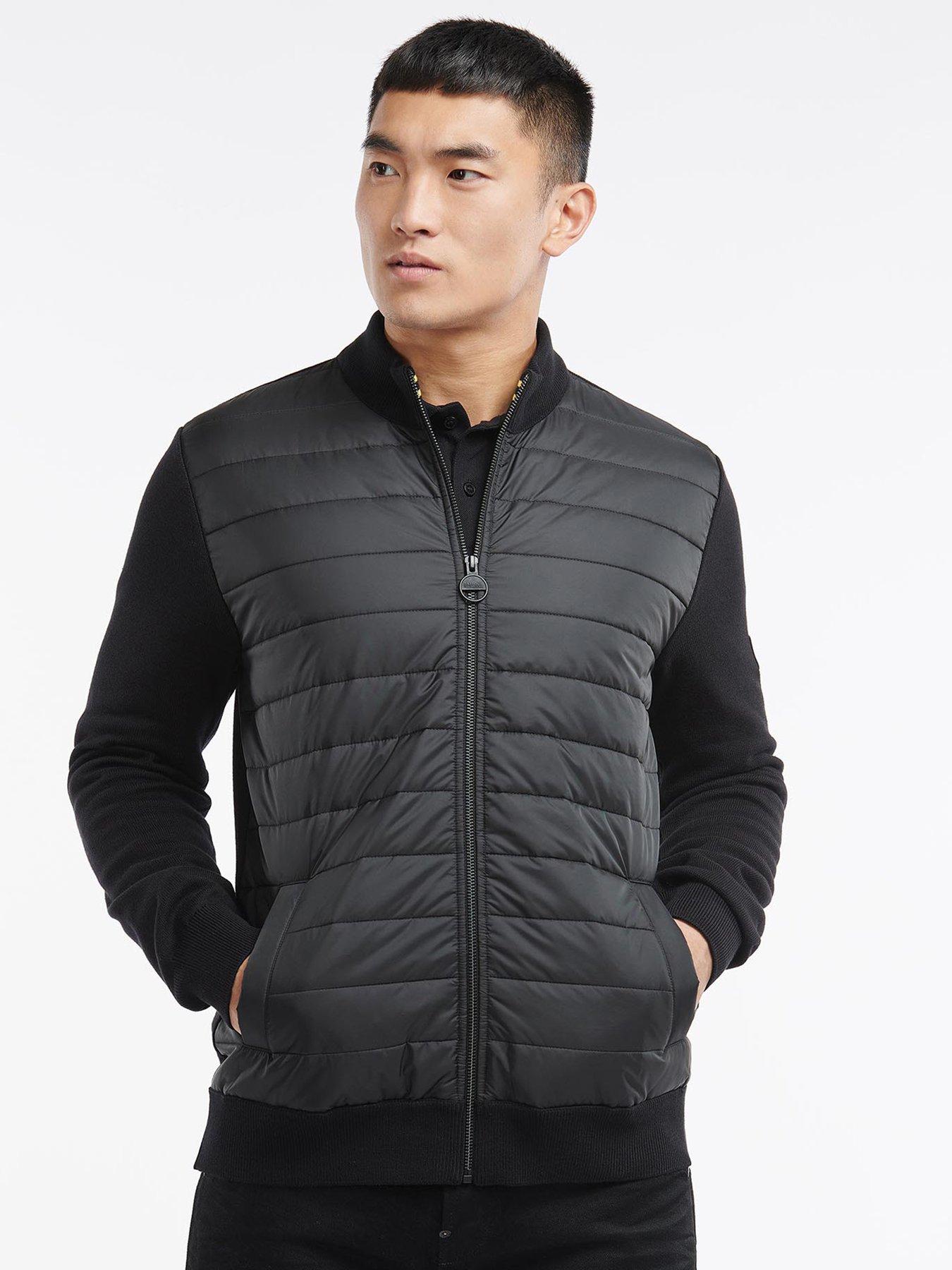 barbour international baffle zip