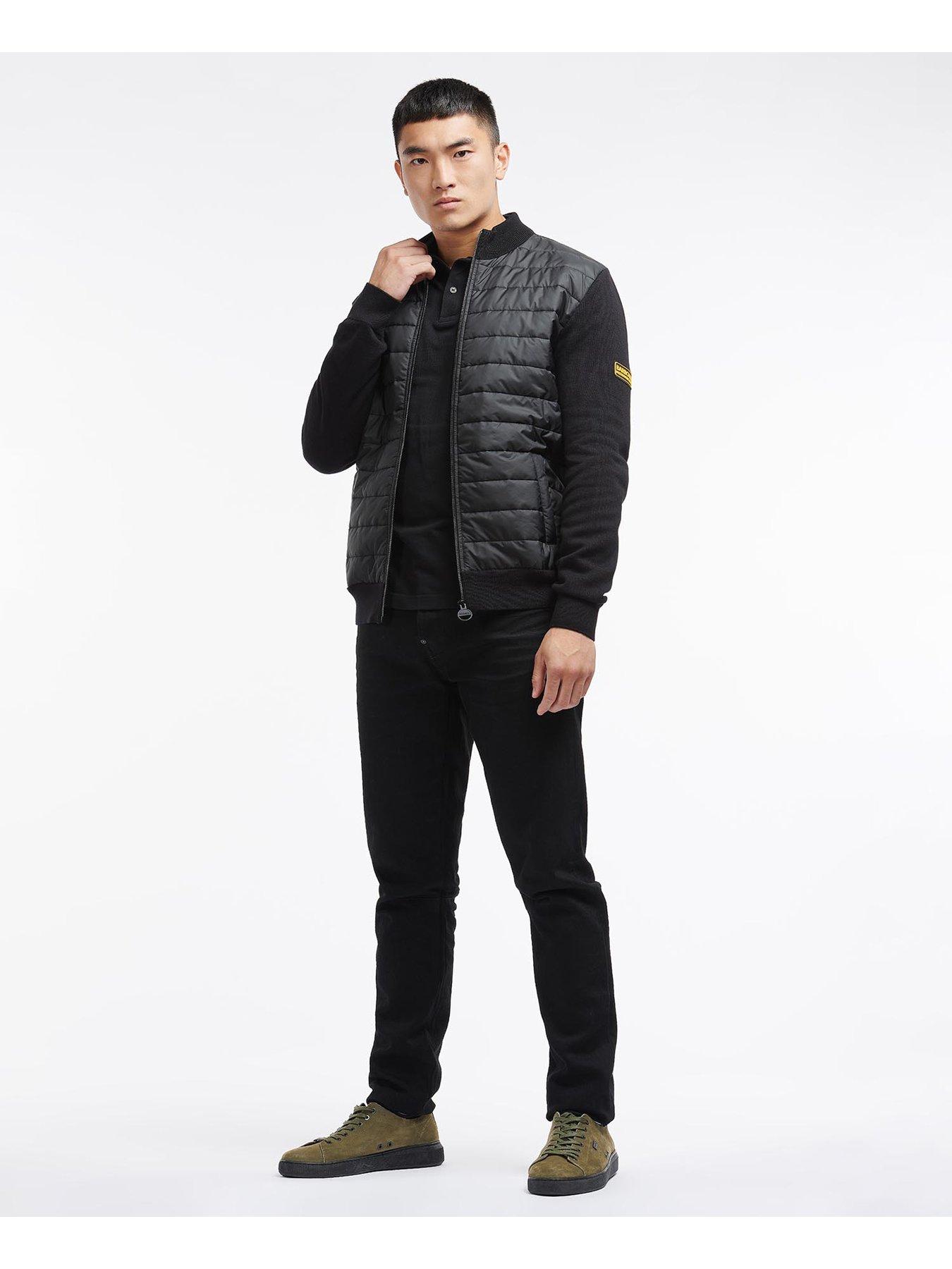barbour international baffle zip