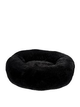 Product photograph of Happy Pet Teddy Pet Bed Treacle 90x22cm from very.co.uk