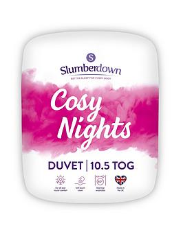 Product photograph of Slumberdown Cosy Nights 10 5 Tog Db - White from very.co.uk