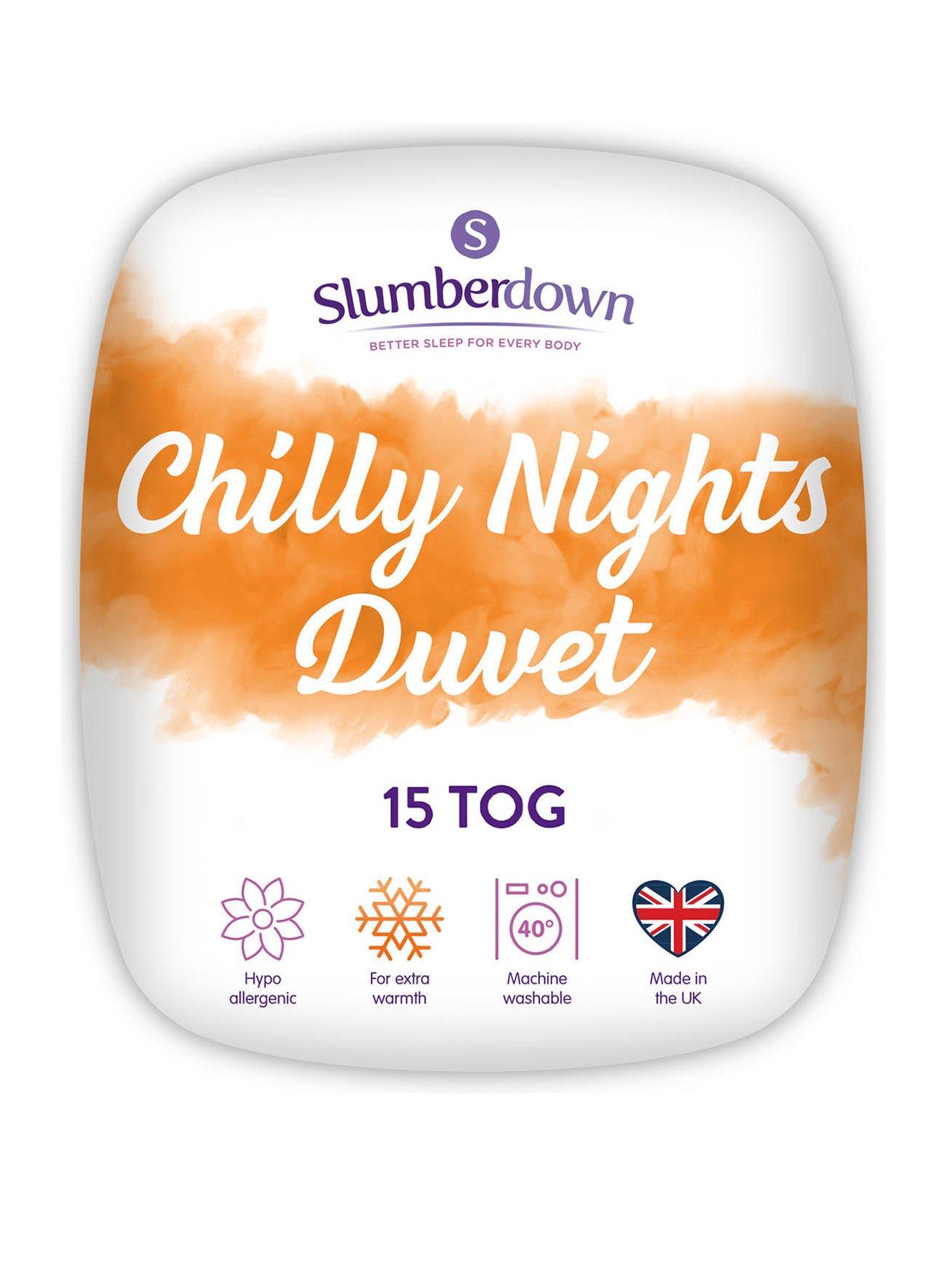 Product photograph of Slumberdown Chilly Nights 15 Tog Db - White from very.co.uk