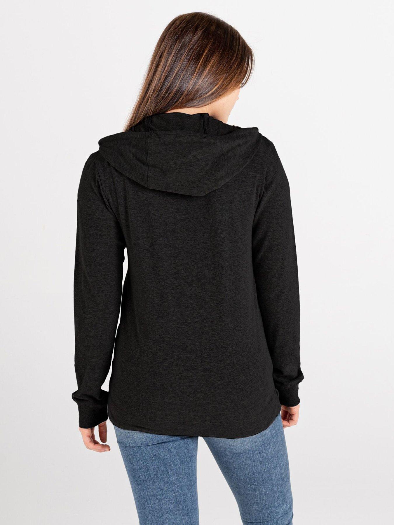 Hoodies & Sweatshirts Laura Whitmore Influence Zip Through Hoodie - Black