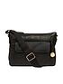  image of pure-luxuries-london-tindall-zip-top-leather-crossbody-bag-black