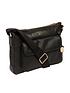  image of pure-luxuries-london-tindall-zip-top-leather-crossbody-bag-black