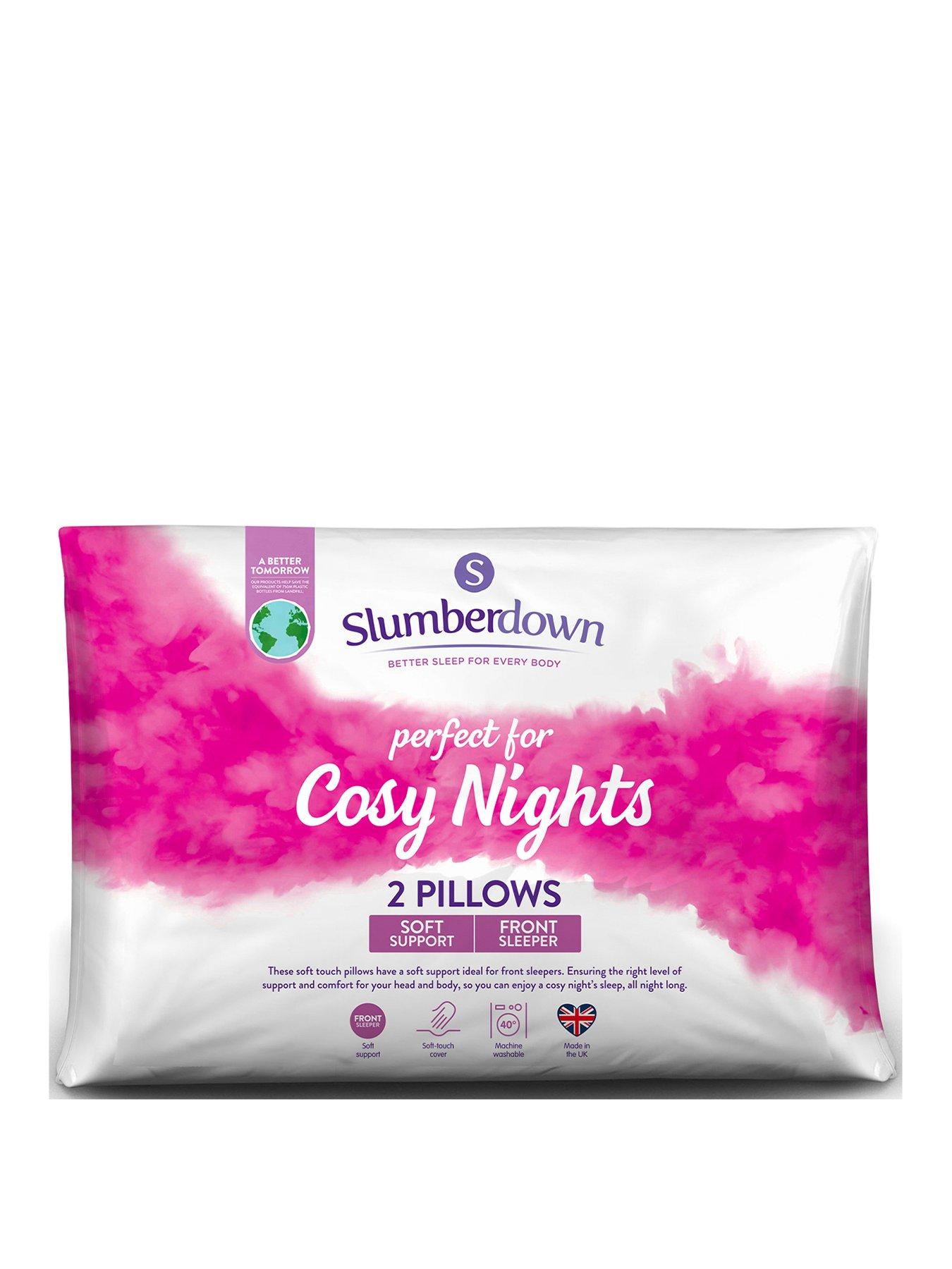 undefined Cosy Nights Soft Pillow - 2 Pack - White