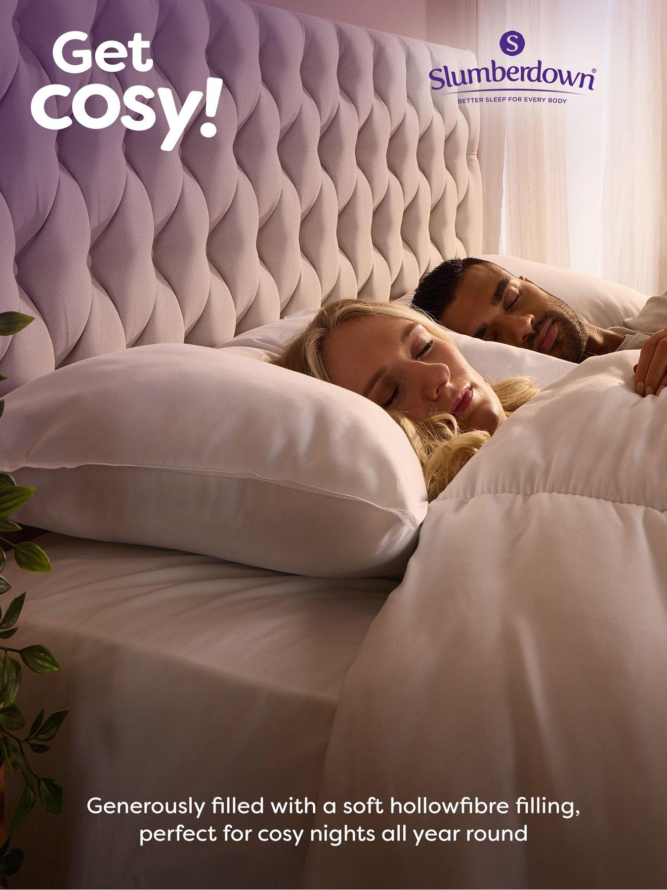 Slumberdown Cosy Nights Soft Pillow 2 Pack White Very.co.uk