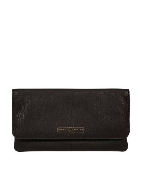 pure-luxuries-london-golders-leather-flap-over-clutch-bag-black
