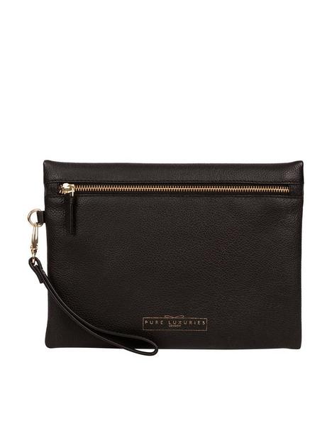 pure-luxuries-london-chalfont-leather-front-zip-clutch-bag-black