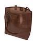  image of pure-luxuries-london-ashurst-large-magnetic-open-top-leather-tote-bag-ombre-chestnut