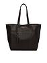  image of pure-luxuries-london-ripley-large-magnetic-open-top-leather-tote-bag-jet-black