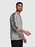  image of adidas-plus-size-3-stripe-fleece-crew-sweat
