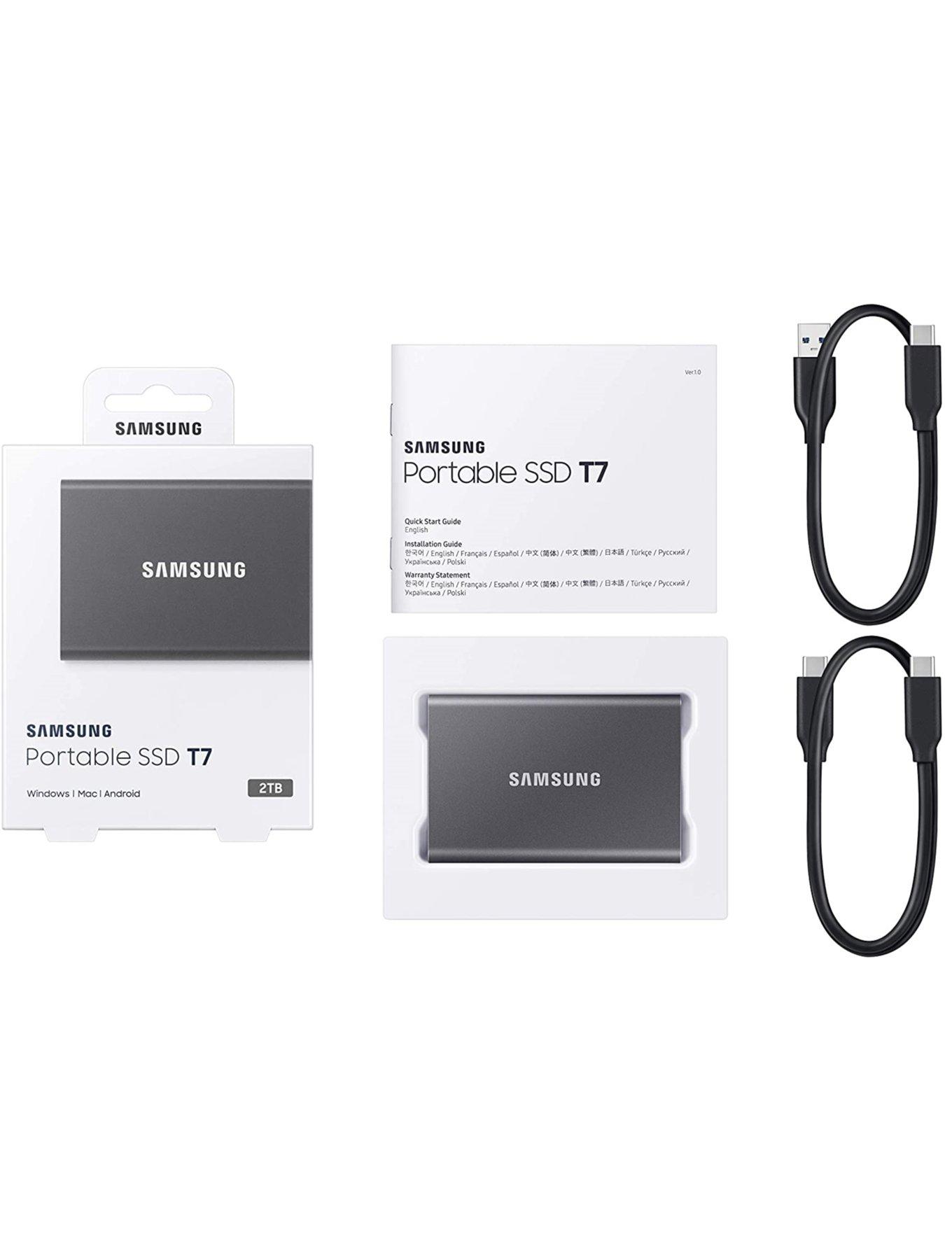 Image 4 of 4 of Samsung T7 Portable SSD 2TB - Grey