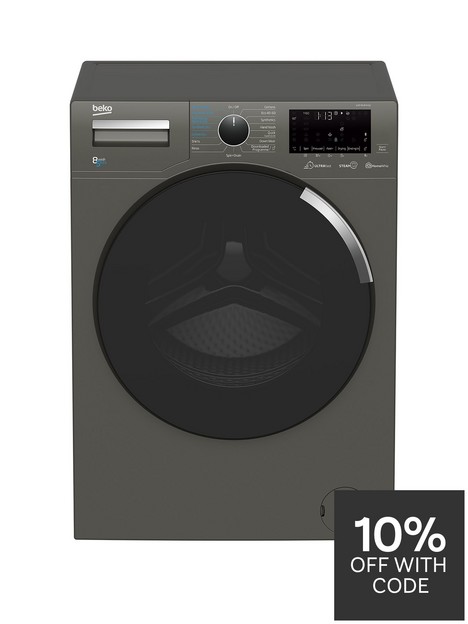 beko-wdey854p44qg-8kg-wash-5kg-drynbsp1400-spin-recycledtubtrade-washer-dryer-graphite