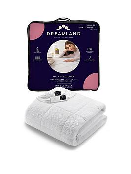 Product photograph of Dreamland Intelliheat Scandi Full Bed Size Ub Double Dual - White from very.co.uk