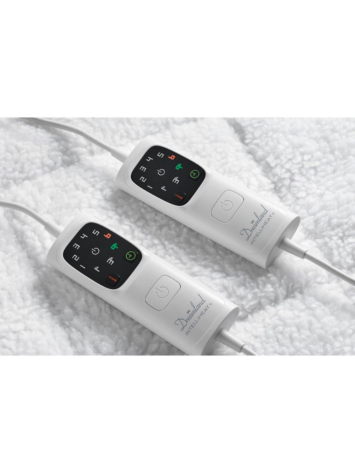 Dreamland Intelliheat Scandi Electric Underblanket with Dual Controls White Very