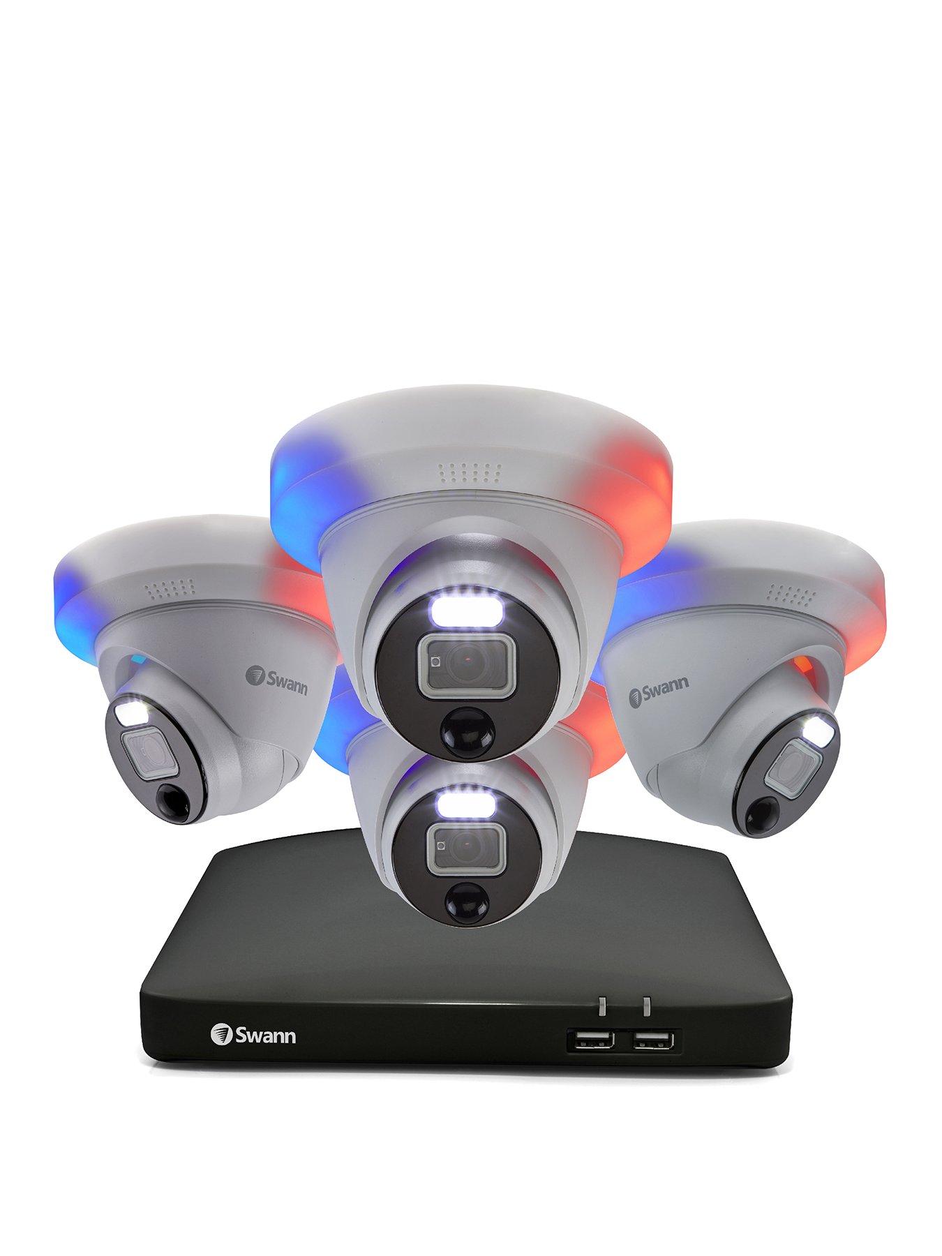 Product photograph of Swann Smart Security 1080p Cctv System 8 Chl 1tb Hdd Dvr 4 X Enforcer Dome Camera Works With Alexa Google Assistant Swann Security - Swdvk-846804de-eu from very.co.uk