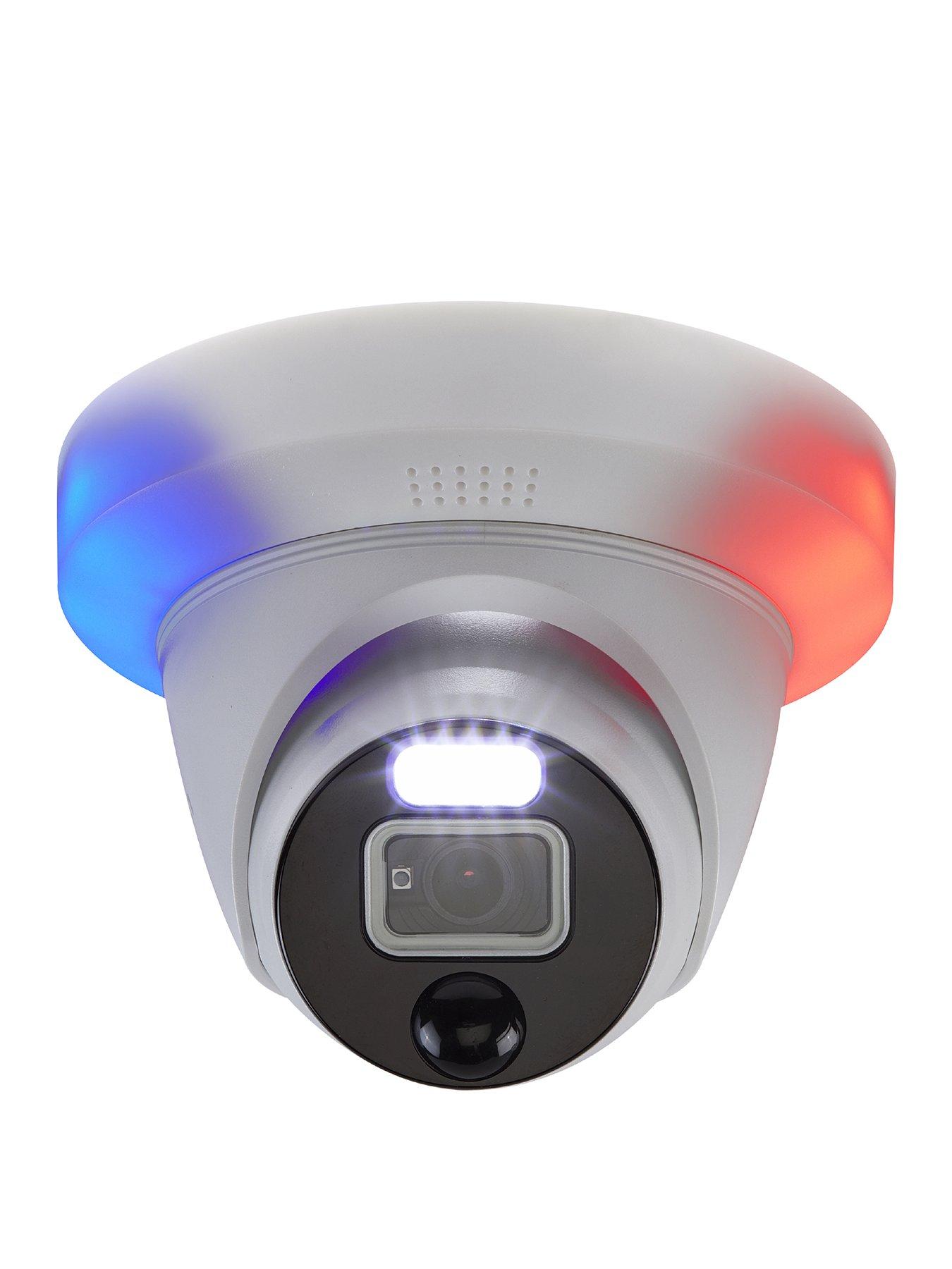 Product photograph of Swann Smart Security 1080p Enforcer Controllable Red Blue Flashing Lights Spotlight Colour Night Vision Add On Cctv Dome Camera - Swpro-1080der-eu from very.co.uk