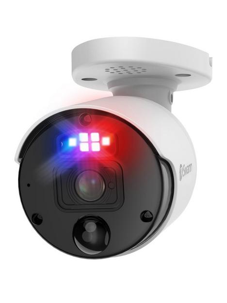 swann-smart-security-4k-enforcer-bullet-cctv-camera-with-controllable-red-blue-flashing-lights-spotlights-sirens-swnhd-900be-eu