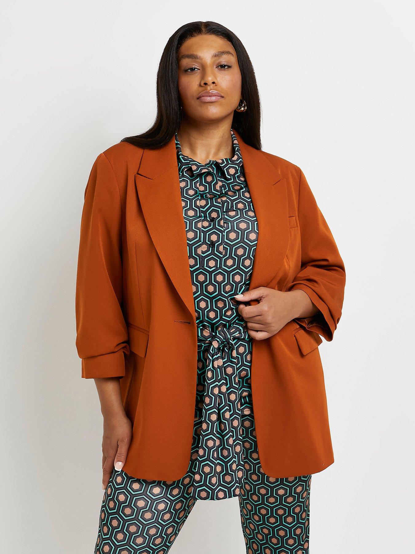 plus size linen jackets uk