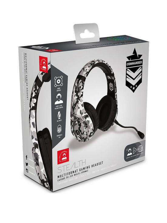 front image of stealth-commander-gaming-headset-for-xbox-ps4ps5-switch-pc-urban-camo