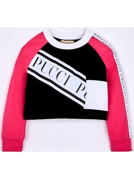 emilio-pucci-kids-logo-strip-sweatshirt-black